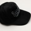 Black Swag Suede Cap