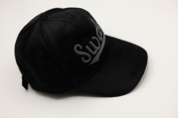 Black Swag Suede Cap