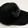 Black Swag Suede Cap