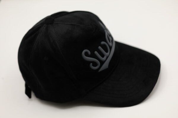 Black Swag Suede Cap