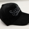 Black Swag Suede Cap