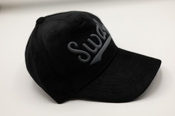 Black Swag Suede Cap